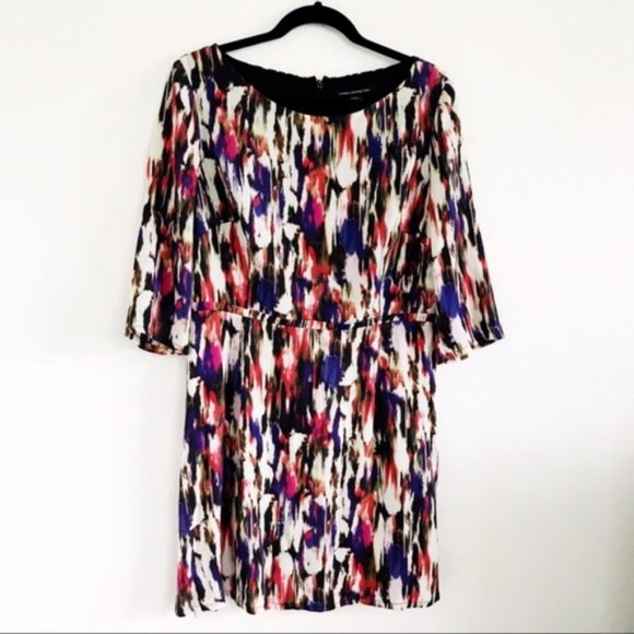 French Connection geometric colorful pattern dress - Picture 5 of 7